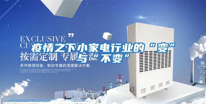 疫情之下小家電行業的“變”與“不變”