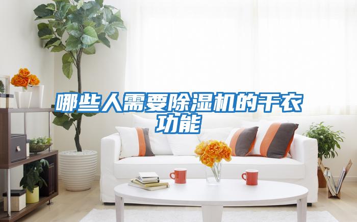哪些人需要除濕機的干衣功能