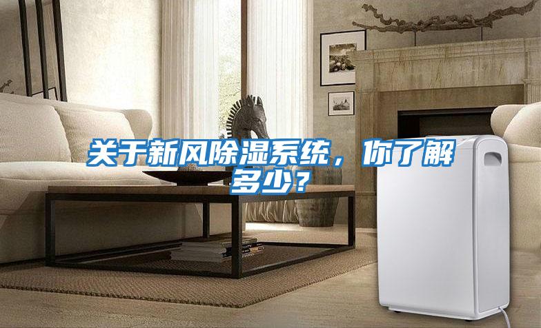 關于新風除濕系統，你了解多少？