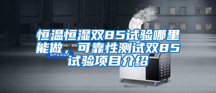 恒溫恒濕雙85試驗(yàn)?zāi)睦锬茏觯煽啃詼y試雙85試驗(yàn)項(xiàng)目介紹