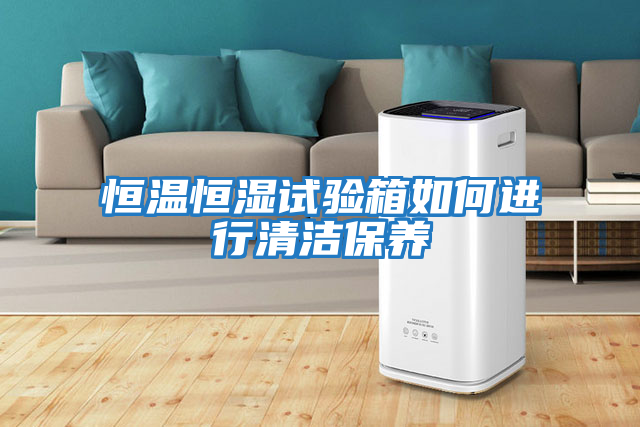 恒溫恒濕試驗箱如何進行清潔保養