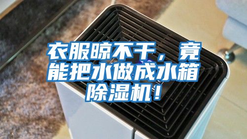 衣服晾不干，竟能把水做成水箱除濕機！
