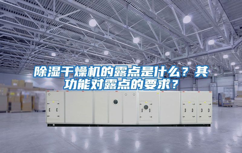 除濕干燥機(jī)的露點(diǎn)是什么?其功能對(duì)露點(diǎn)的要求?